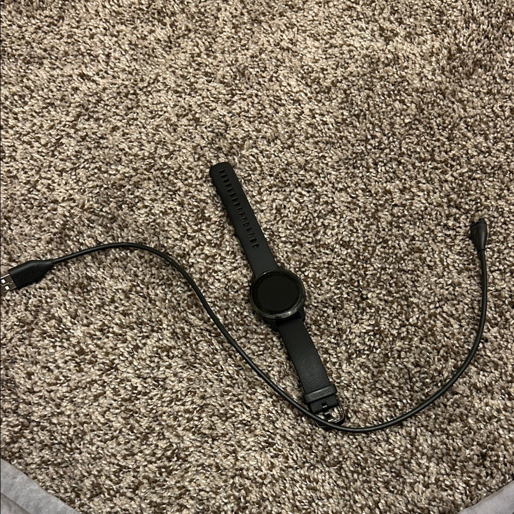 Black Garmin watch